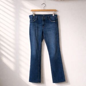 Old Navy Flirt Size 14 Long Cotton Polyester Distressed Bottom Jeans